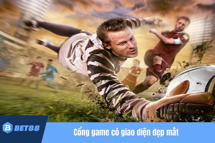 Cổng game có giao diện đẹp mắt, tính năng hiện đại