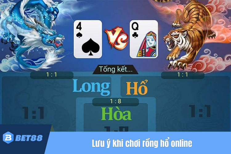 Những lưu ý khi chơi rồng hổ online tại nhà cái